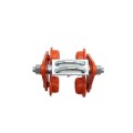 Chain Link Heavy-Duty Double Trolley Assembly for 6" I-Beam - Overhead Slide Gate Assembly (Pressed Steel)