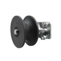 Chain Link 3" Round Post x 2 1/2" [2 3/8" OD] Round Gate Frame Nylon Cantilever Roller for Sliding Gates (Pressed Steel)