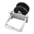 Chain Link 6" Square Post x 2" Square Gate Frame Nylon Cantilever Roller for Sliding Gates (Pressed Steel)