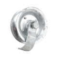 Chain Link Heavy Duty 1 5/8" Gate Pipe Track Safety Roller w/ Sealed Bearing 5 1/2" Wheel (Galvanized Steel