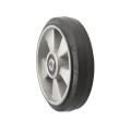 Chain Link 8" [7 1/2" OD] Heavy Duty Solid Black Rubber with Aluminum Rim for 5/8" Axle - Rut Runner (Steel) (Other)