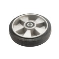 Chain Link 8" [7 1/2" OD] Heavy Duty Solid Black Rubber with Aluminum Rim for 5/8" Axle - Rut Runner (Steel) (Other)