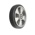 Chain Link 8" [7 1/2" OD] Heavy Duty Solid Black Rubber with Aluminum Rim for 5/8" Axle - Rut Runner (Steel) (Other)