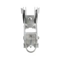 Chain Link 1 5/8" [1 5/8" OD] or 2" [1 7/8" OD] Double Drive Industrial Commercial Grade Fulcrum Gate Frame Latch (Galvanized Pressed Steel)