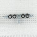 Chain Link 4-Wheel Truck Assembly Includes 2" [1 7/8" OD] Guide Wheels and 2" Standard Bearings (Galvanized Steel) (Other)