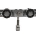 Chain Link 4-Wheel Truck Assembly Includes 2" [1 7/8" OD] Guide Wheels and 2" Standard Bearings (Galvanized Steel) (Other)