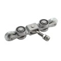 Chain Link 4-Wheel Truck Assembly Includes 2" [1 7/8" OD] Guide Wheels and 2" Standard Bearings (Galvanized Steel) (Other)