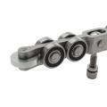 Chain Link 8-Wheel Titan Truck Assembly Includes 2" [1 7/8" OD] Guide Wheels and 2" Standard Bearings (Galvanized Steel) (Other)