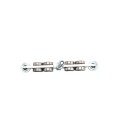 Chain Link 8-Wheel Titan Truck Assembly Includes 2" [1 7/8" OD] Guide Wheels and 2" Standard Bearings (Galvanized Steel)