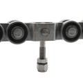 Chain Link 8-Wheel Titan Truck Assembly Includes 2" [1 7/8" OD] Guide Wheels and 2" Standard Bearings (Galvanized Steel) (Other)