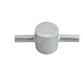 Chain Link Industrial Drop Rod & Latch Kit For 1 5/8" - 2" Round Gate Frames (Hot Dip Galvanized Malleable Steel) 