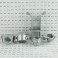 Chain Link Industrial Drop Rod & Latch Kit For 1 5/8" - 2" Round Gate Frames (Hot Dip Galvanized Malleable Steel) 