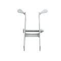 Chain Link Industrial Drop Rod & Latch Kit For 1 5/8" - 2" Round Gate Frames (Hot Dip Galvanized Malleable Steel) 