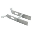 Chain Link Industrial Drop Rod & Latch Kit For 1 5/8" - 2" Round Gate Frames (Hot Dip Galvanized Malleable Steel) 