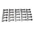 Electric Fence Insulator 25 Pack For Chain Link Fence Fabric or 1 3/4" to 2 1/8" Width U-Posts - Black