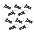 Insulator For Chain Link Fence Posts, Top Rails, Tube Gates, and Corral Panels (Pack of 10) Includes Hardware (Black) - INCLP-B - Dare 3359-10
