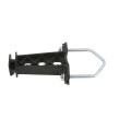 Insulator For Chain Link Fence Posts, Top Rails, Tube Gates, and Corral Panels (Pack of 10) Includes Hardware (Black) - INCLP-B - Dare 3359-10