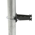 Insulator For Chain Link Fence Posts, Top Rails, Tube Gates, and Corral Panels (Pack of 10) Includes Hardware (Black) - INCLP-B - Dare 3359-10