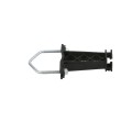 Insulator For Chain Link Fence Posts, Top Rails, Tube Gates, and Corral Panels (Pack of 10) Includes Hardware (Black) - INCLP-B - Dare 3359-10