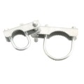 Chain Link 4" Industrial Offset Hinge (Pressed Steel)