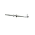 Chain Link 5/8" x 10" Male J Bolt Gate Hinge w/ 2 Nuts (Galvanized Steel)