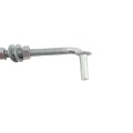 Chain Link 5/8" x 10" Male J Bolt Gate Hinge w/ 2 Nuts (Galvanized Steel)