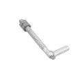 Chain Link 1/2" x 4 1/2" Male J-Bolt Gate Hinge w/ 2 Nuts (Galvanized Steel)