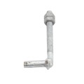 Chain Link 1/2" x 4 1/2" Male J-Bolt Gate Hinge w/ 2 Nuts (Galvanized Steel)