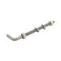 Chain Link 3/4" x 12" Male J-Bolt Gate Hinge w/ 2 Nuts (Galvanized Steel) - No Collar (Bolt)