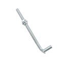 Chain Link 3/4" x 12" Male J-Bolt Gate Hinge w/ 2 Nuts (Galvanized Steel)