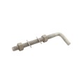 Chain Link 3/4" x 9" Male J-Bolt Gate Hinge w/ 2 Nuts & 2 Washers (Hot Dip Galvanized Steel) - JB34X9