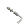 Chain Link 3/4" x 9" Male J-Bolt Gate Hinge w/ 2 Nuts & 2 Washers (Hot Dip Galvanized Steel) - JB34X9