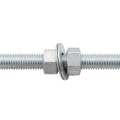 Chain Link 5/8" x 12" Male J-Bolt Gate Hinge w/ 2 Nuts (Galvanized Steel)