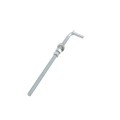 Chain Link 5/8" x 13" Male J-Bolt Gate Hinge w/ 2 Nuts (Galvanized Steel)