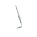 Chain Link 5/8" x 13" Male J-Bolt Gate Hinge w/ 2 Nuts (Galvanized Steel)