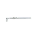 Chain Link 5/8" x 13" Male J-Bolt Gate Hinge w/ 2 Nuts (Galvanized Steel)