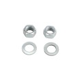 Chain Link 5/8" x 6" Collared Male J-Bolt Gate Hinge w/ 2 Nuts - Male (Galvanized Steel)
