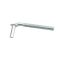 Chain Link 5/8" x 6" Collared Male J-Bolt Gate Hinge w/ 2 Nuts - Male (Galvanized Steel)