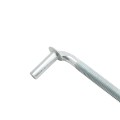 Chain Link 5/8" x 6" Collared Male J-Bolt Gate Hinge w/ 2 Nuts - Male (Galvanized Steel)