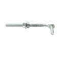 Chain Link 5/8" x 8" Male J-Bolt Gate Hinge w/ 2 Nuts (Galvanized Steel)
