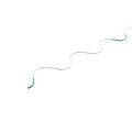 Jiggly Greenhouse® Wire 6' 6" Long PVC Coated Spring Lock Wire for Plastic Poly Film Attachment (Steel)