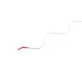 Jiggly Greenhouse® Wire 6' 6" Long PVC Coated Spring Lock Wire for Plastic Poly Film Attachment (Steel)