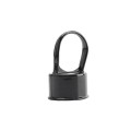 Chain Link 1 5/8" [1 5/8" OD] x 1 3/8" [1 3/8" OD] Black Top Rail Eye Top Loop Cap - Line Post Top Cap