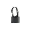 Chain Link 1 5/8" [1 5/8" OD] x 1 3/8" [1 3/8" OD] Black Top Rail Eye Top Loop Cap - Line Post Top Cap