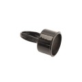 Chain Link 1 5/8" [1 5/8" OD] x 1 3/8" [1 3/8" OD] Black Top Rail Eye Top Loop Cap - Line Post Top Cap