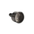 Chain Link 1 5/8" [1 5/8" OD] x 1 3/8" [1 3/8" OD] Black Top Rail Eye Top Loop Cap - Line Post Top Cap