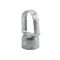 Chain Link 1 5/8" [1 5/8" OD] x 1 5/8" [1 5/8" OD] Top Rail Eye Top Loop Cap - Line Post Top Cap (Galvanized Pressed Steel)