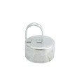 Chain Link 4" [2 7/8" OD] x 2" [1 7/8" OD] Top Rail Eye Top Loop Cap - Line Post Top Cap (Galvanized Steel)
