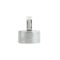 Chain Link 4" [2 7/8" OD] x 2" [1 7/8" OD] Top Rail Eye Top Loop Cap - Line Post Top Cap (Galvanized Steel)