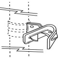 Chain Link Lock N' Latch Offset Type For Single Gates (Hot Dip Galvanized Steel)